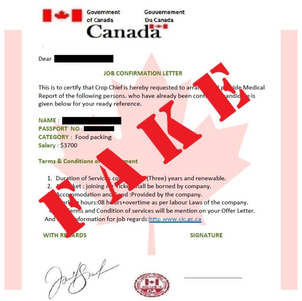 Canada Offer Letter Postmortem (3000tk)